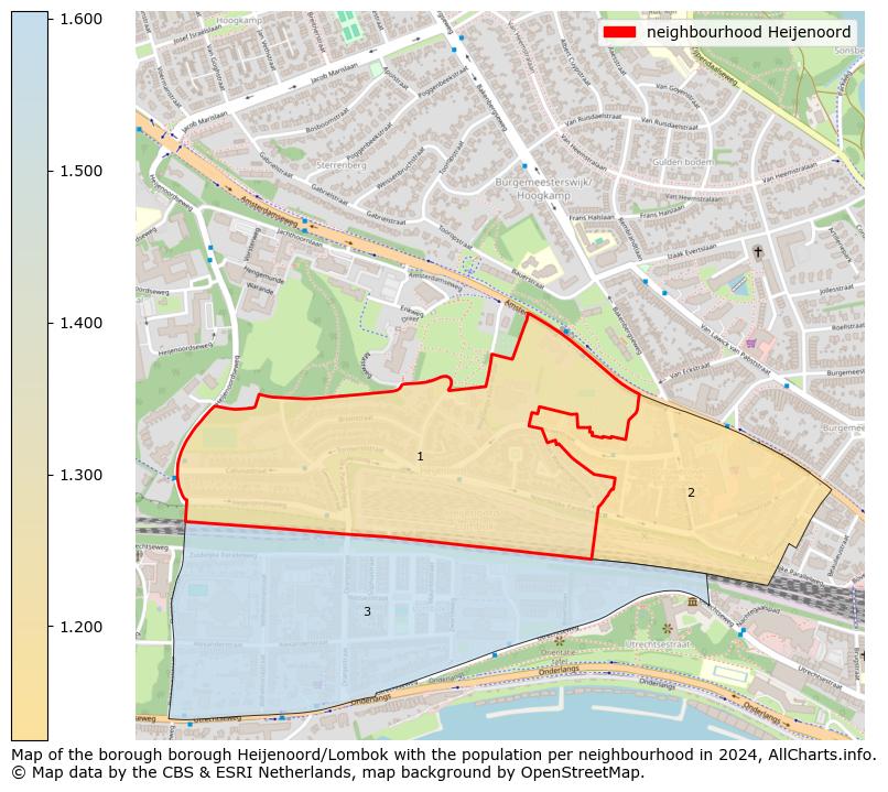 Image of the neighbourhood Heijenoord at the map. This image is used as introduction to this page. This page shows a lot of information about the population in the neighbourhood Heijenoord (such as the distribution by age groups of the residents, the composition of households, whether inhabitants are natives or Dutch with an immigration background, data about the houses (numbers, types, price development, use, type of property, ...) and more (car ownership, energy consumption, ...) based on open data from the Dutch Central Bureau of Statistics and various other sources!