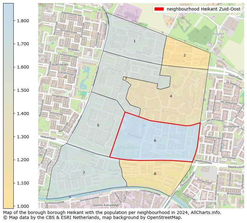 Image of the neighbourhood Heikant Zuid-Oost at the map. This image is used as introduction to this page. This page shows a lot of information about the population in the neighbourhood Heikant Zuid-Oost (such as the distribution by age groups of the residents, the composition of households, whether inhabitants are natives or Dutch with an immigration background, data about the houses (numbers, types, price development, use, type of property, ...) and more (car ownership, energy consumption, ...) based on open data from the Dutch Central Bureau of Statistics and various other sources!