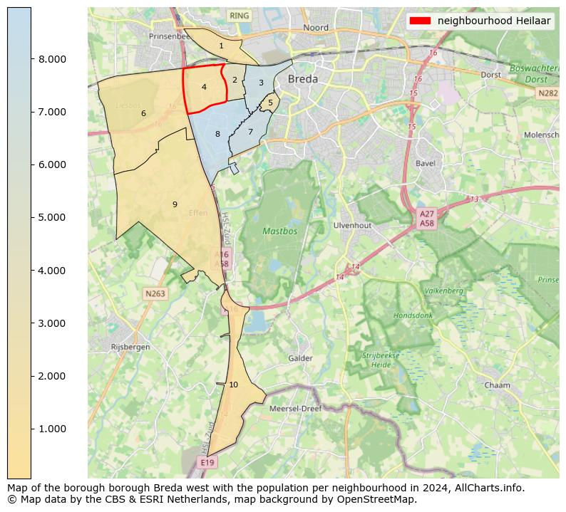 Image of the neighbourhood Heilaar at the map. This image is used as introduction to this page. This page shows a lot of information about the population in the neighbourhood Heilaar (such as the distribution by age groups of the residents, the composition of households, whether inhabitants are natives or Dutch with an immigration background, data about the houses (numbers, types, price development, use, type of property, ...) and more (car ownership, energy consumption, ...) based on open data from the Dutch Central Bureau of Statistics and various other sources!