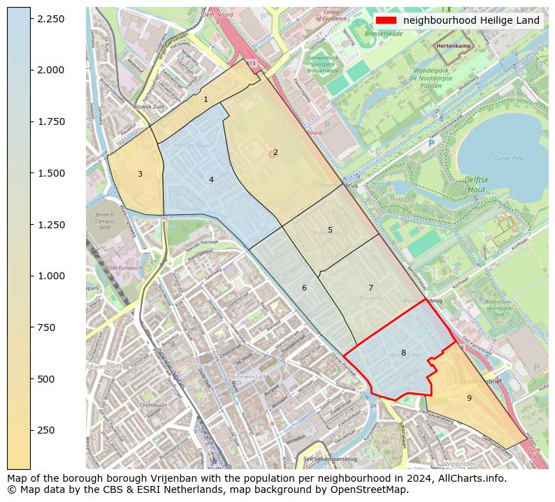 Image of the neighbourhood Heilige Land at the map. This image is used as introduction to this page. This page shows a lot of information about the population in the neighbourhood Heilige Land (such as the distribution by age groups of the residents, the composition of households, whether inhabitants are natives or Dutch with an immigration background, data about the houses (numbers, types, price development, use, type of property, ...) and more (car ownership, energy consumption, ...) based on open data from the Dutch Central Bureau of Statistics and various other sources!