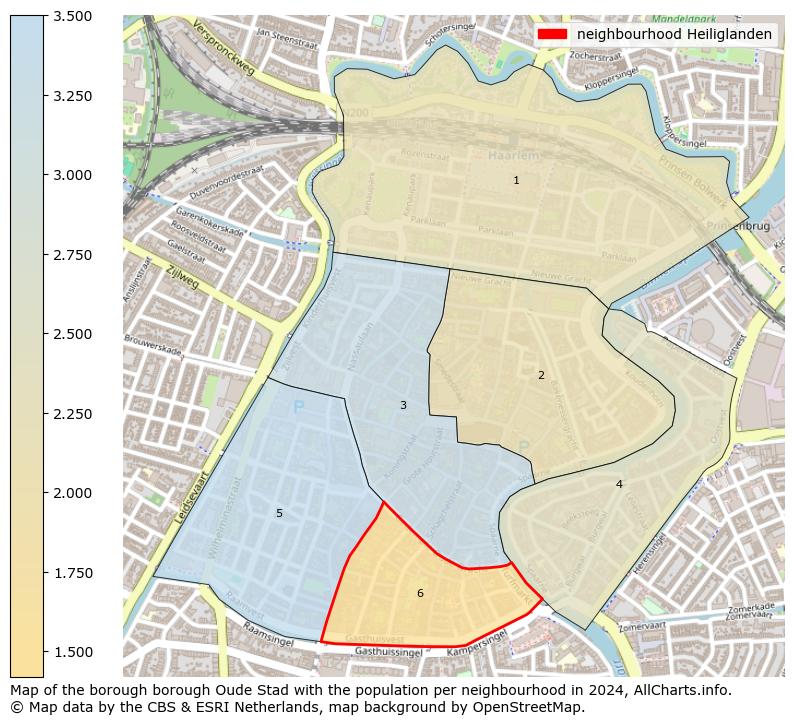 Image of the neighbourhood Heiliglanden at the map. This image is used as introduction to this page. This page shows a lot of information about the population in the neighbourhood Heiliglanden (such as the distribution by age groups of the residents, the composition of households, whether inhabitants are natives or Dutch with an immigration background, data about the houses (numbers, types, price development, use, type of property, ...) and more (car ownership, energy consumption, ...) based on open data from the Dutch Central Bureau of Statistics and various other sources!