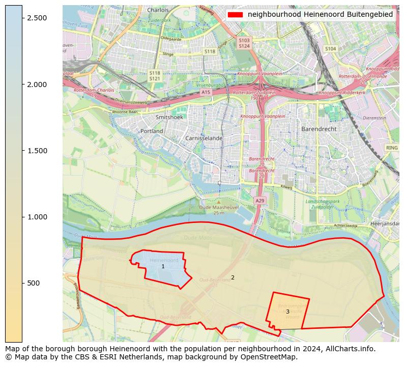 Image of the neighbourhood Heinenoord Buitengebied at the map. This image is used as introduction to this page. This page shows a lot of information about the population in the neighbourhood Heinenoord Buitengebied (such as the distribution by age groups of the residents, the composition of households, whether inhabitants are natives or Dutch with an immigration background, data about the houses (numbers, types, price development, use, type of property, ...) and more (car ownership, energy consumption, ...) based on open data from the Dutch Central Bureau of Statistics and various other sources!