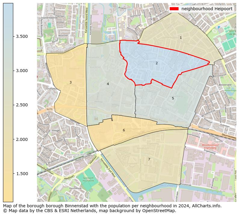 Image of the neighbourhood Heipoort at the map. This image is used as introduction to this page. This page shows a lot of information about the population in the neighbourhood Heipoort (such as the distribution by age groups of the residents, the composition of households, whether inhabitants are natives or Dutch with an immigration background, data about the houses (numbers, types, price development, use, type of property, ...) and more (car ownership, energy consumption, ...) based on open data from the Dutch Central Bureau of Statistics and various other sources!