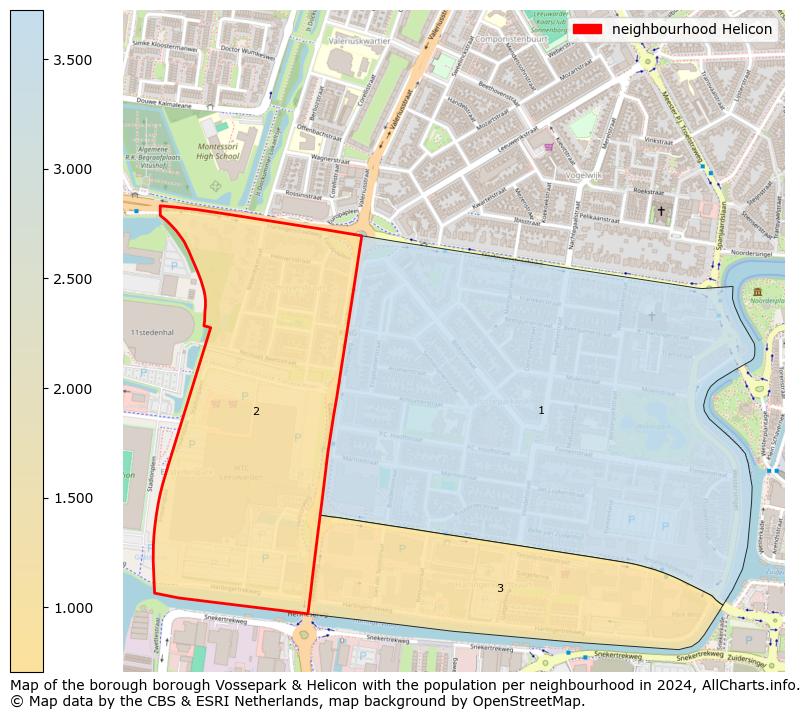 Image of the neighbourhood Helicon at the map. This image is used as introduction to this page. This page shows a lot of information about the population in the neighbourhood Helicon (such as the distribution by age groups of the residents, the composition of households, whether inhabitants are natives or Dutch with an immigration background, data about the houses (numbers, types, price development, use, type of property, ...) and more (car ownership, energy consumption, ...) based on open data from the Dutch Central Bureau of Statistics and various other sources!