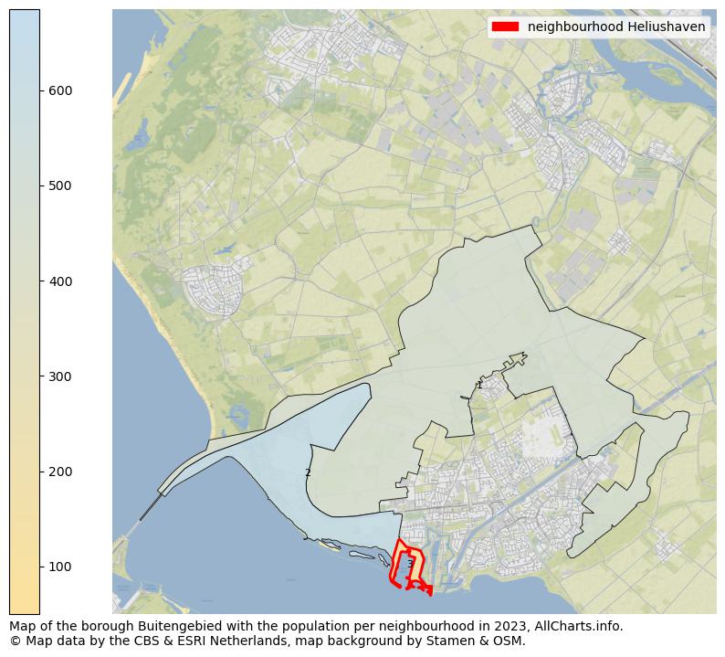 Map of the borough Buitengebied with the population per neighbourhood in 2023. This page shows a lot of information about residents (such as the distribution by age groups, family composition, gender, native or Dutch with an immigration background, ...), homes (numbers, types, price development, use, type of property, ...) and more (car ownership, energy consumption, ...) based on open data from the Dutch Central Bureau of Statistics and various other sources!