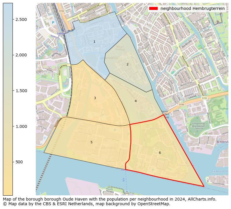 Image of the neighbourhood Hembrugterrein at the map. This image is used as introduction to this page. This page shows a lot of information about the population in the neighbourhood Hembrugterrein (such as the distribution by age groups of the residents, the composition of households, whether inhabitants are natives or Dutch with an immigration background, data about the houses (numbers, types, price development, use, type of property, ...) and more (car ownership, energy consumption, ...) based on open data from the Dutch Central Bureau of Statistics and various other sources!