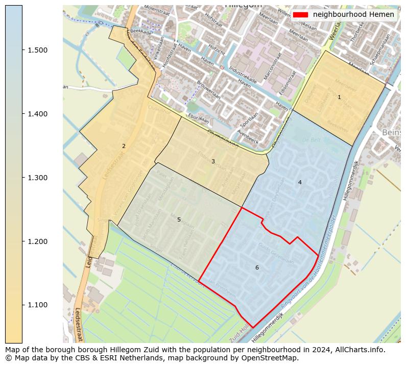 Image of the neighbourhood Hemen at the map. This image is used as introduction to this page. This page shows a lot of information about the population in the neighbourhood Hemen (such as the distribution by age groups of the residents, the composition of households, whether inhabitants are natives or Dutch with an immigration background, data about the houses (numbers, types, price development, use, type of property, ...) and more (car ownership, energy consumption, ...) based on open data from the Dutch Central Bureau of Statistics and various other sources!