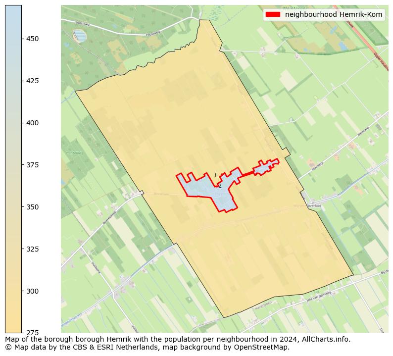 Image of the neighbourhood Hemrik-Kom at the map. This image is used as introduction to this page. This page shows a lot of information about the population in the neighbourhood Hemrik-Kom (such as the distribution by age groups of the residents, the composition of households, whether inhabitants are natives or Dutch with an immigration background, data about the houses (numbers, types, price development, use, type of property, ...) and more (car ownership, energy consumption, ...) based on open data from the Dutch Central Bureau of Statistics and various other sources!