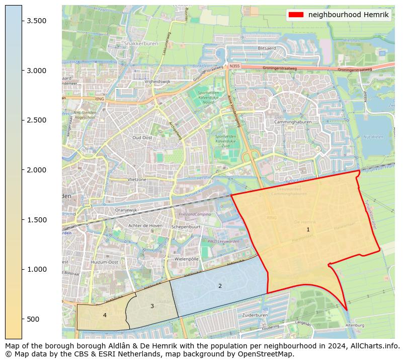 Image of the neighbourhood Hemrik at the map. This image is used as introduction to this page. This page shows a lot of information about the population in the neighbourhood Hemrik (such as the distribution by age groups of the residents, the composition of households, whether inhabitants are natives or Dutch with an immigration background, data about the houses (numbers, types, price development, use, type of property, ...) and more (car ownership, energy consumption, ...) based on open data from the Dutch Central Bureau of Statistics and various other sources!