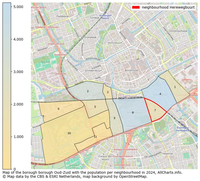 Image of the neighbourhood Herewegbuurt at the map. This image is used as introduction to this page. This page shows a lot of information about the population in the neighbourhood Herewegbuurt (such as the distribution by age groups of the residents, the composition of households, whether inhabitants are natives or Dutch with an immigration background, data about the houses (numbers, types, price development, use, type of property, ...) and more (car ownership, energy consumption, ...) based on open data from the Dutch Central Bureau of Statistics and various other sources!