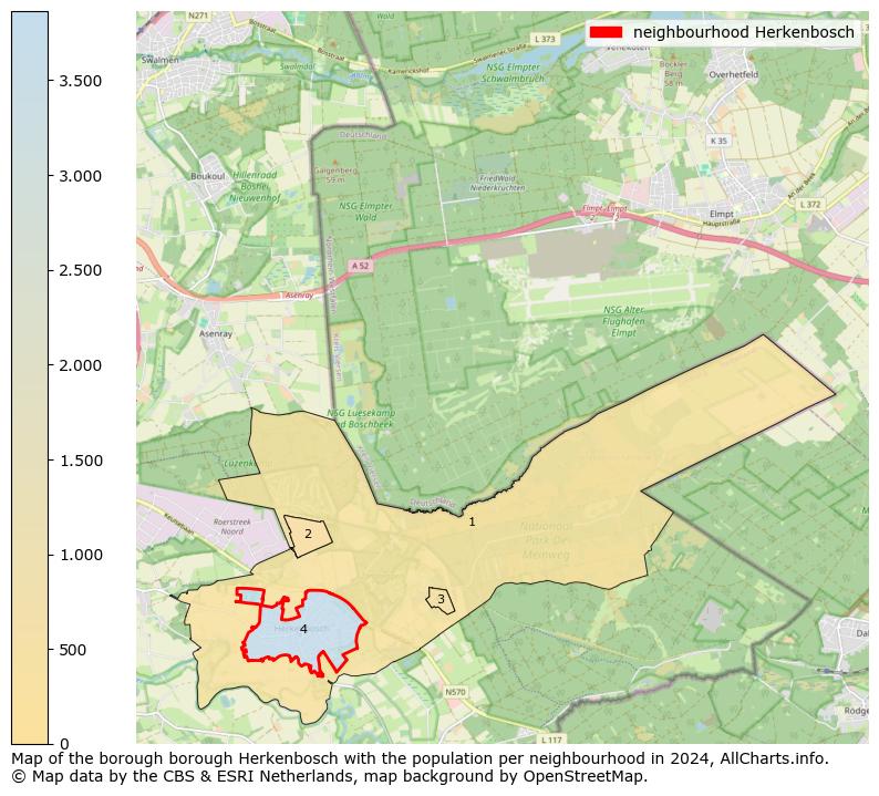 Image of the neighbourhood Herkenbosch at the map. This image is used as introduction to this page. This page shows a lot of information about the population in the neighbourhood Herkenbosch (such as the distribution by age groups of the residents, the composition of households, whether inhabitants are natives or Dutch with an immigration background, data about the houses (numbers, types, price development, use, type of property, ...) and more (car ownership, energy consumption, ...) based on open data from the Dutch Central Bureau of Statistics and various other sources!