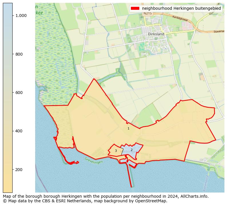 Image of the neighbourhood Herkingen buitengebied at the map. This image is used as introduction to this page. This page shows a lot of information about the population in the neighbourhood Herkingen buitengebied (such as the distribution by age groups of the residents, the composition of households, whether inhabitants are natives or Dutch with an immigration background, data about the houses (numbers, types, price development, use, type of property, ...) and more (car ownership, energy consumption, ...) based on open data from the Dutch Central Bureau of Statistics and various other sources!