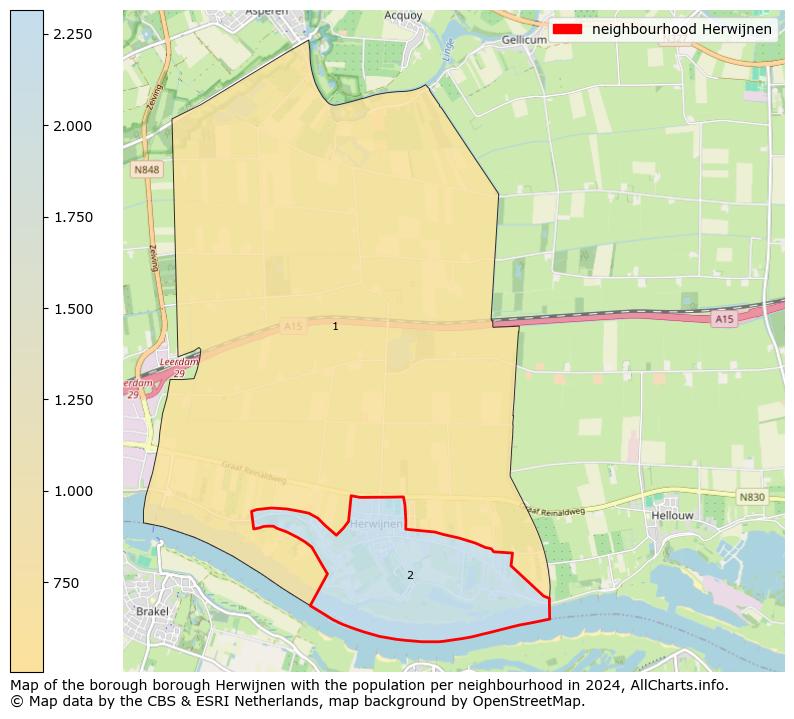 Image of the neighbourhood Herwijnen at the map. This image is used as introduction to this page. This page shows a lot of information about the population in the neighbourhood Herwijnen (such as the distribution by age groups of the residents, the composition of households, whether inhabitants are natives or Dutch with an immigration background, data about the houses (numbers, types, price development, use, type of property, ...) and more (car ownership, energy consumption, ...) based on open data from the Dutch Central Bureau of Statistics and various other sources!