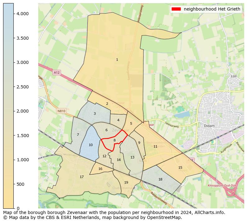 Image of the neighbourhood Het Grieth at the map. This image is used as introduction to this page. This page shows a lot of information about the population in the neighbourhood Het Grieth (such as the distribution by age groups of the residents, the composition of households, whether inhabitants are natives or Dutch with an immigration background, data about the houses (numbers, types, price development, use, type of property, ...) and more (car ownership, energy consumption, ...) based on open data from the Dutch Central Bureau of Statistics and various other sources!