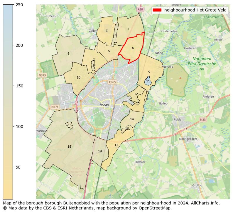 Image of the neighbourhood Het Grote Veld at the map. This image is used as introduction to this page. This page shows a lot of information about the population in the neighbourhood Het Grote Veld (such as the distribution by age groups of the residents, the composition of households, whether inhabitants are natives or Dutch with an immigration background, data about the houses (numbers, types, price development, use, type of property, ...) and more (car ownership, energy consumption, ...) based on open data from the Dutch Central Bureau of Statistics and various other sources!