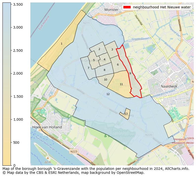 Image of the neighbourhood Het Nieuwe water at the map. This image is used as introduction to this page. This page shows a lot of information about the population in the neighbourhood Het Nieuwe water (such as the distribution by age groups of the residents, the composition of households, whether inhabitants are natives or Dutch with an immigration background, data about the houses (numbers, types, price development, use, type of property, ...) and more (car ownership, energy consumption, ...) based on open data from the Dutch Central Bureau of Statistics and various other sources!