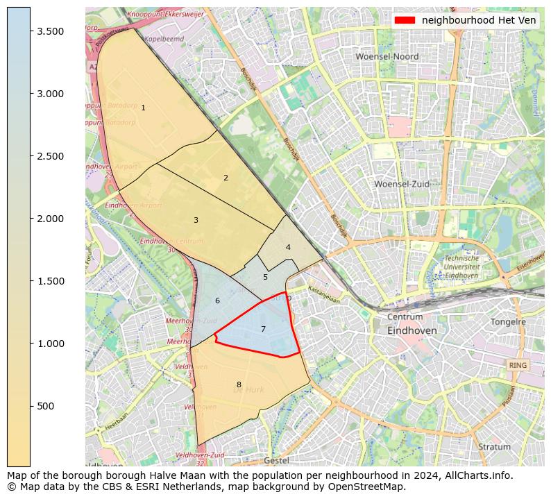 Image of the neighbourhood Het Ven at the map. This image is used as introduction to this page. This page shows a lot of information about the population in the neighbourhood Het Ven (such as the distribution by age groups of the residents, the composition of households, whether inhabitants are natives or Dutch with an immigration background, data about the houses (numbers, types, price development, use, type of property, ...) and more (car ownership, energy consumption, ...) based on open data from the Dutch Central Bureau of Statistics and various other sources!