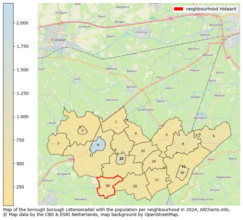 Image of the neighbourhood Hidaard at the map. This image is used as introduction to this page. This page shows a lot of information about the population in the neighbourhood Hidaard (such as the distribution by age groups of the residents, the composition of households, whether inhabitants are natives or Dutch with an immigration background, data about the houses (numbers, types, price development, use, type of property, ...) and more (car ownership, energy consumption, ...) based on open data from the Dutch Central Bureau of Statistics and various other sources!