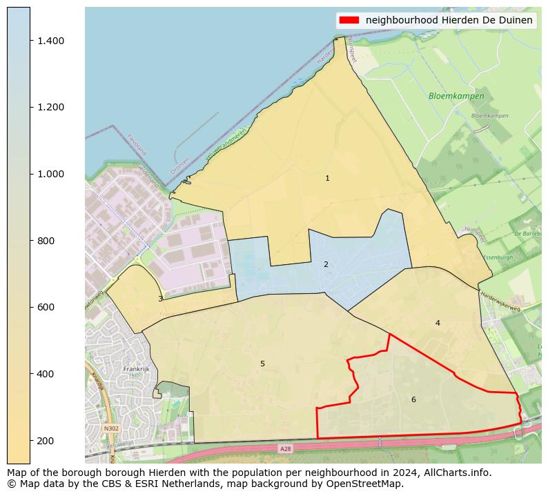 Image of the neighbourhood Hierden De Duinen at the map. This image is used as introduction to this page. This page shows a lot of information about the population in the neighbourhood Hierden De Duinen (such as the distribution by age groups of the residents, the composition of households, whether inhabitants are natives or Dutch with an immigration background, data about the houses (numbers, types, price development, use, type of property, ...) and more (car ownership, energy consumption, ...) based on open data from the Dutch Central Bureau of Statistics and various other sources!