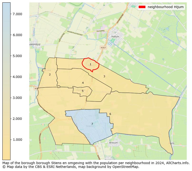 Image of the neighbourhood Hijum at the map. This image is used as introduction to this page. This page shows a lot of information about the population in the neighbourhood Hijum (such as the distribution by age groups of the residents, the composition of households, whether inhabitants are natives or Dutch with an immigration background, data about the houses (numbers, types, price development, use, type of property, ...) and more (car ownership, energy consumption, ...) based on open data from the Dutch Central Bureau of Statistics and various other sources!