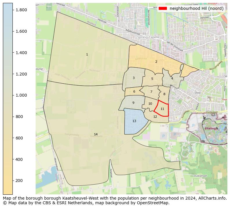 Image of the neighbourhood Hil (noord) at the map. This image is used as introduction to this page. This page shows a lot of information about the population in the neighbourhood Hil (noord) (such as the distribution by age groups of the residents, the composition of households, whether inhabitants are natives or Dutch with an immigration background, data about the houses (numbers, types, price development, use, type of property, ...) and more (car ownership, energy consumption, ...) based on open data from the Dutch Central Bureau of Statistics and various other sources!