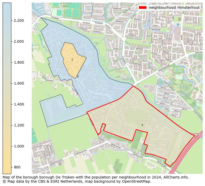 Image of the neighbourhood Himsterhout at the map. This image is used as introduction to this page. This page shows a lot of information about the population in the neighbourhood Himsterhout (such as the distribution by age groups of the residents, the composition of households, whether inhabitants are natives or Dutch with an immigration background, data about the houses (numbers, types, price development, use, type of property, ...) and more (car ownership, energy consumption, ...) based on open data from the Dutch Central Bureau of Statistics and various other sources!