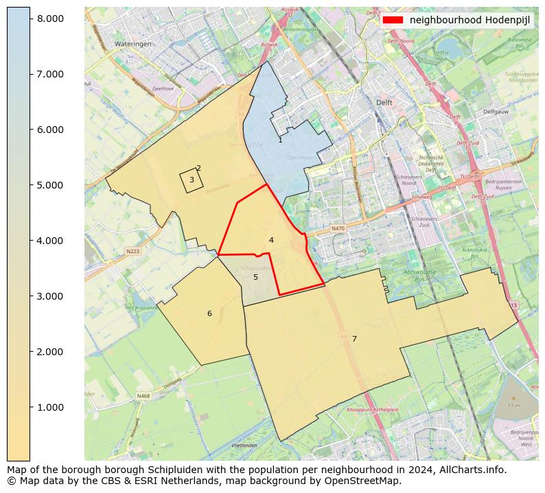 Image of the neighbourhood Hodenpijl at the map. This image is used as introduction to this page. This page shows a lot of information about the population in the neighbourhood Hodenpijl (such as the distribution by age groups of the residents, the composition of households, whether inhabitants are natives or Dutch with an immigration background, data about the houses (numbers, types, price development, use, type of property, ...) and more (car ownership, energy consumption, ...) based on open data from the Dutch Central Bureau of Statistics and various other sources!