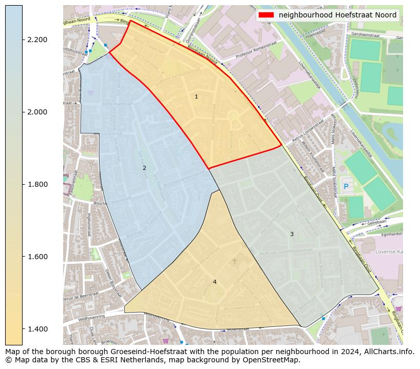 Image of the neighbourhood Hoefstraat Noord at the map. This image is used as introduction to this page. This page shows a lot of information about the population in the neighbourhood Hoefstraat Noord (such as the distribution by age groups of the residents, the composition of households, whether inhabitants are natives or Dutch with an immigration background, data about the houses (numbers, types, price development, use, type of property, ...) and more (car ownership, energy consumption, ...) based on open data from the Dutch Central Bureau of Statistics and various other sources!