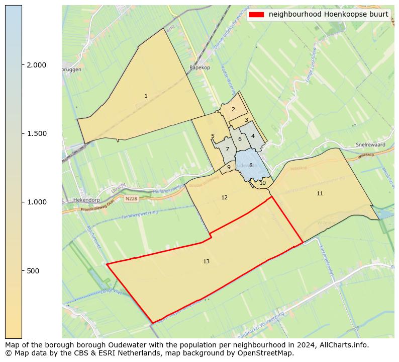 Image of the neighbourhood Hoenkoopse buurt at the map. This image is used as introduction to this page. This page shows a lot of information about the population in the neighbourhood Hoenkoopse buurt (such as the distribution by age groups of the residents, the composition of households, whether inhabitants are natives or Dutch with an immigration background, data about the houses (numbers, types, price development, use, type of property, ...) and more (car ownership, energy consumption, ...) based on open data from the Dutch Central Bureau of Statistics and various other sources!