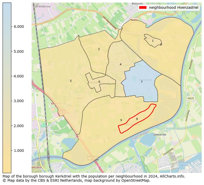 Image of the neighbourhood Hoenzadriel at the map. This image is used as introduction to this page. This page shows a lot of information about the population in the neighbourhood Hoenzadriel (such as the distribution by age groups of the residents, the composition of households, whether inhabitants are natives or Dutch with an immigration background, data about the houses (numbers, types, price development, use, type of property, ...) and more (car ownership, energy consumption, ...) based on open data from the Dutch Central Bureau of Statistics and various other sources!