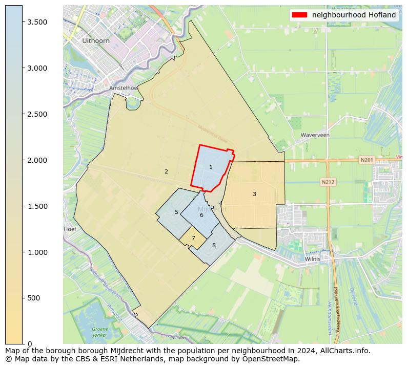 Image of the neighbourhood Hofland at the map. This image is used as introduction to this page. This page shows a lot of information about the population in the neighbourhood Hofland (such as the distribution by age groups of the residents, the composition of households, whether inhabitants are natives or Dutch with an immigration background, data about the houses (numbers, types, price development, use, type of property, ...) and more (car ownership, energy consumption, ...) based on open data from the Dutch Central Bureau of Statistics and various other sources!