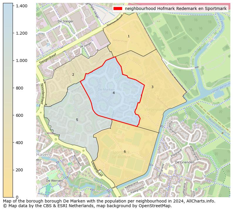 Image of the neighbourhood Hofmark Redemark en Sportmark at the map. This image is used as introduction to this page. This page shows a lot of information about the population in the neighbourhood Hofmark Redemark en Sportmark (such as the distribution by age groups of the residents, the composition of households, whether inhabitants are natives or Dutch with an immigration background, data about the houses (numbers, types, price development, use, type of property, ...) and more (car ownership, energy consumption, ...) based on open data from the Dutch Central Bureau of Statistics and various other sources!