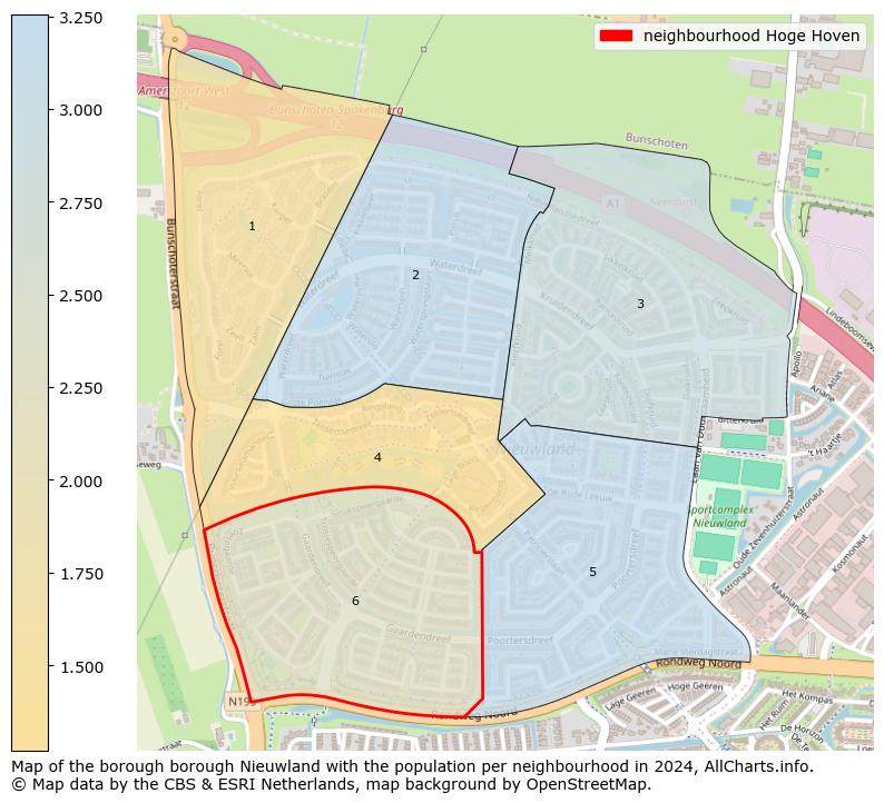 Image of the neighbourhood Hoge Hoven at the map. This image is used as introduction to this page. This page shows a lot of information about the population in the neighbourhood Hoge Hoven (such as the distribution by age groups of the residents, the composition of households, whether inhabitants are natives or Dutch with an immigration background, data about the houses (numbers, types, price development, use, type of property, ...) and more (car ownership, energy consumption, ...) based on open data from the Dutch Central Bureau of Statistics and various other sources!