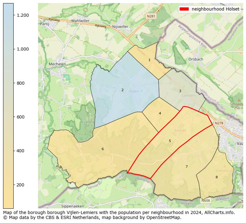 Image of the neighbourhood Holset at the map. This image is used as introduction to this page. This page shows a lot of information about the population in the neighbourhood Holset (such as the distribution by age groups of the residents, the composition of households, whether inhabitants are natives or Dutch with an immigration background, data about the houses (numbers, types, price development, use, type of property, ...) and more (car ownership, energy consumption, ...) based on open data from the Dutch Central Bureau of Statistics and various other sources!