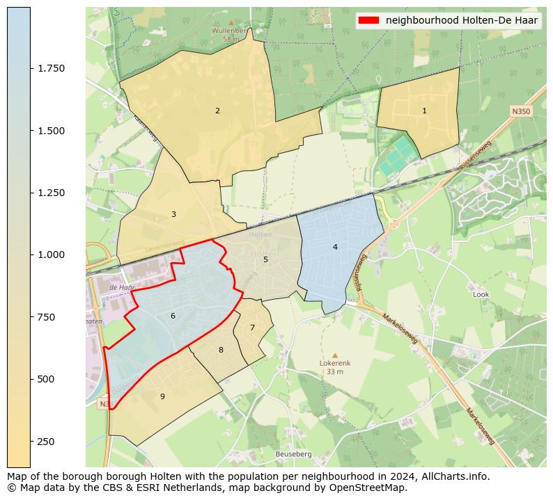 Image of the neighbourhood Holten-De Haar at the map. This image is used as introduction to this page. This page shows a lot of information about the population in the neighbourhood Holten-De Haar (such as the distribution by age groups of the residents, the composition of households, whether inhabitants are natives or Dutch with an immigration background, data about the houses (numbers, types, price development, use, type of property, ...) and more (car ownership, energy consumption, ...) based on open data from the Dutch Central Bureau of Statistics and various other sources!