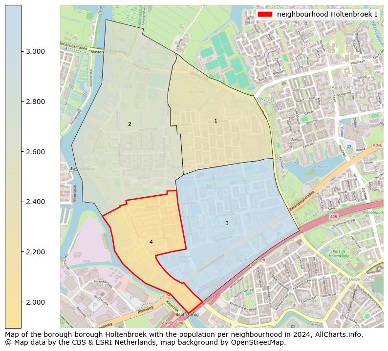 Image of the neighbourhood Holtenbroek I at the map. This image is used as introduction to this page. This page shows a lot of information about the population in the neighbourhood Holtenbroek I (such as the distribution by age groups of the residents, the composition of households, whether inhabitants are natives or Dutch with an immigration background, data about the houses (numbers, types, price development, use, type of property, ...) and more (car ownership, energy consumption, ...) based on open data from the Dutch Central Bureau of Statistics and various other sources!