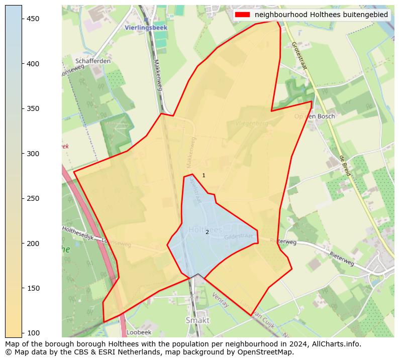 Image of the neighbourhood Holthees buitengebied at the map. This image is used as introduction to this page. This page shows a lot of information about the population in the neighbourhood Holthees buitengebied (such as the distribution by age groups of the residents, the composition of households, whether inhabitants are natives or Dutch with an immigration background, data about the houses (numbers, types, price development, use, type of property, ...) and more (car ownership, energy consumption, ...) based on open data from the Dutch Central Bureau of Statistics and various other sources!