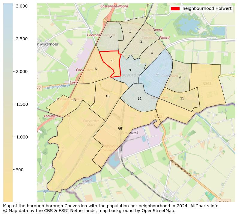 Image of the neighbourhood Holwert at the map. This image is used as introduction to this page. This page shows a lot of information about the population in the neighbourhood Holwert (such as the distribution by age groups of the residents, the composition of households, whether inhabitants are natives or Dutch with an immigration background, data about the houses (numbers, types, price development, use, type of property, ...) and more (car ownership, energy consumption, ...) based on open data from the Dutch Central Bureau of Statistics and various other sources!