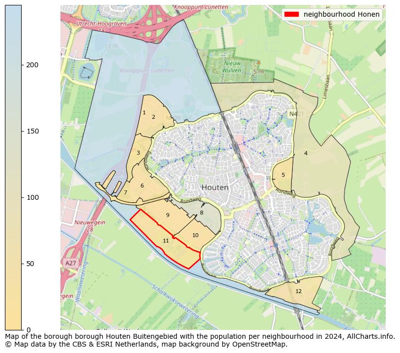 Image of the neighbourhood Honen at the map. This image is used as introduction to this page. This page shows a lot of information about the population in the neighbourhood Honen (such as the distribution by age groups of the residents, the composition of households, whether inhabitants are natives or Dutch with an immigration background, data about the houses (numbers, types, price development, use, type of property, ...) and more (car ownership, energy consumption, ...) based on open data from the Dutch Central Bureau of Statistics and various other sources!