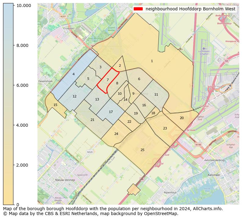 Image of the neighbourhood Hoofddorp Bornholm West at the map. This image is used as introduction to this page. This page shows a lot of information about the population in the neighbourhood Hoofddorp Bornholm West (such as the distribution by age groups of the residents, the composition of households, whether inhabitants are natives or Dutch with an immigration background, data about the houses (numbers, types, price development, use, type of property, ...) and more (car ownership, energy consumption, ...) based on open data from the Dutch Central Bureau of Statistics and various other sources!