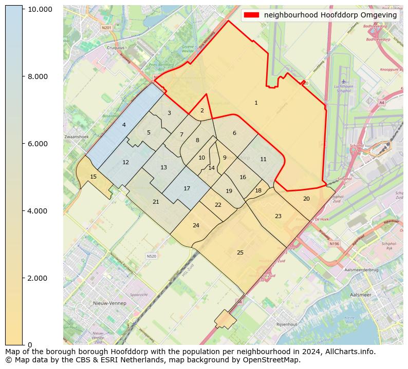 Image of the neighbourhood Hoofddorp Omgeving at the map. This image is used as introduction to this page. This page shows a lot of information about the population in the neighbourhood Hoofddorp Omgeving (such as the distribution by age groups of the residents, the composition of households, whether inhabitants are natives or Dutch with an immigration background, data about the houses (numbers, types, price development, use, type of property, ...) and more (car ownership, energy consumption, ...) based on open data from the Dutch Central Bureau of Statistics and various other sources!