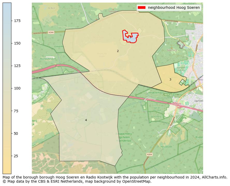 Image of the neighbourhood Hoog Soeren at the map. This image is used as introduction to this page. This page shows a lot of information about the population in the neighbourhood Hoog Soeren (such as the distribution by age groups of the residents, the composition of households, whether inhabitants are natives or Dutch with an immigration background, data about the houses (numbers, types, price development, use, type of property, ...) and more (car ownership, energy consumption, ...) based on open data from the Dutch Central Bureau of Statistics and various other sources!