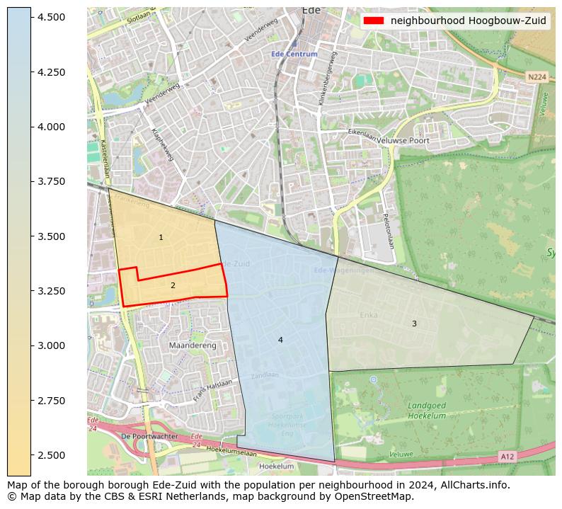 Image of the neighbourhood Hoogbouw-Zuid at the map. This image is used as introduction to this page. This page shows a lot of information about the population in the neighbourhood Hoogbouw-Zuid (such as the distribution by age groups of the residents, the composition of households, whether inhabitants are natives or Dutch with an immigration background, data about the houses (numbers, types, price development, use, type of property, ...) and more (car ownership, energy consumption, ...) based on open data from the Dutch Central Bureau of Statistics and various other sources!