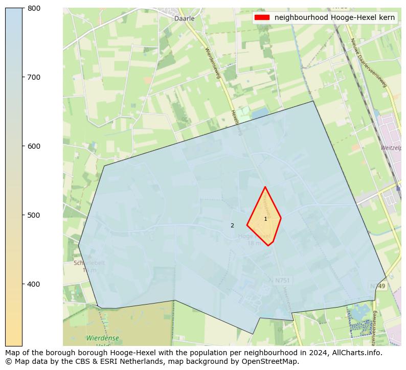 Image of the neighbourhood Hooge-Hexel kern at the map. This image is used as introduction to this page. This page shows a lot of information about the population in the neighbourhood Hooge-Hexel kern (such as the distribution by age groups of the residents, the composition of households, whether inhabitants are natives or Dutch with an immigration background, data about the houses (numbers, types, price development, use, type of property, ...) and more (car ownership, energy consumption, ...) based on open data from the Dutch Central Bureau of Statistics and various other sources!