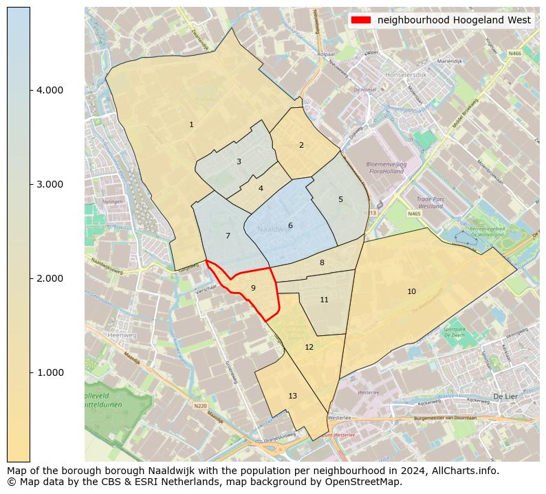 Image of the neighbourhood Hoogeland West at the map. This image is used as introduction to this page. This page shows a lot of information about the population in the neighbourhood Hoogeland West (such as the distribution by age groups of the residents, the composition of households, whether inhabitants are natives or Dutch with an immigration background, data about the houses (numbers, types, price development, use, type of property, ...) and more (car ownership, energy consumption, ...) based on open data from the Dutch Central Bureau of Statistics and various other sources!