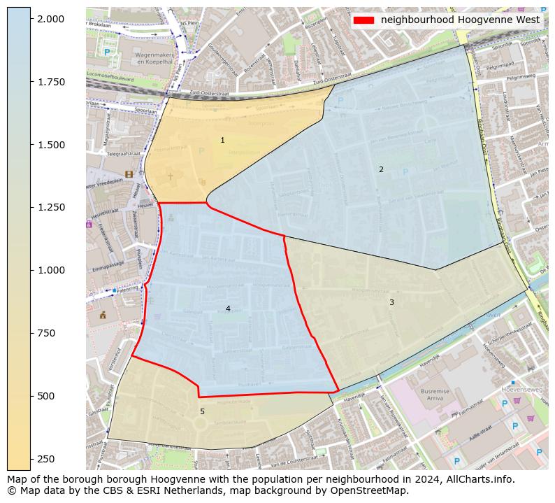 Image of the neighbourhood Hoogvenne West at the map. This image is used as introduction to this page. This page shows a lot of information about the population in the neighbourhood Hoogvenne West (such as the distribution by age groups of the residents, the composition of households, whether inhabitants are natives or Dutch with an immigration background, data about the houses (numbers, types, price development, use, type of property, ...) and more (car ownership, energy consumption, ...) based on open data from the Dutch Central Bureau of Statistics and various other sources!