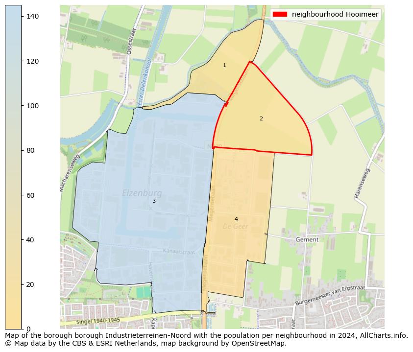 Image of the neighbourhood Hooimeer at the map. This image is used as introduction to this page. This page shows a lot of information about the population in the neighbourhood Hooimeer (such as the distribution by age groups of the residents, the composition of households, whether inhabitants are natives or Dutch with an immigration background, data about the houses (numbers, types, price development, use, type of property, ...) and more (car ownership, energy consumption, ...) based on open data from the Dutch Central Bureau of Statistics and various other sources!