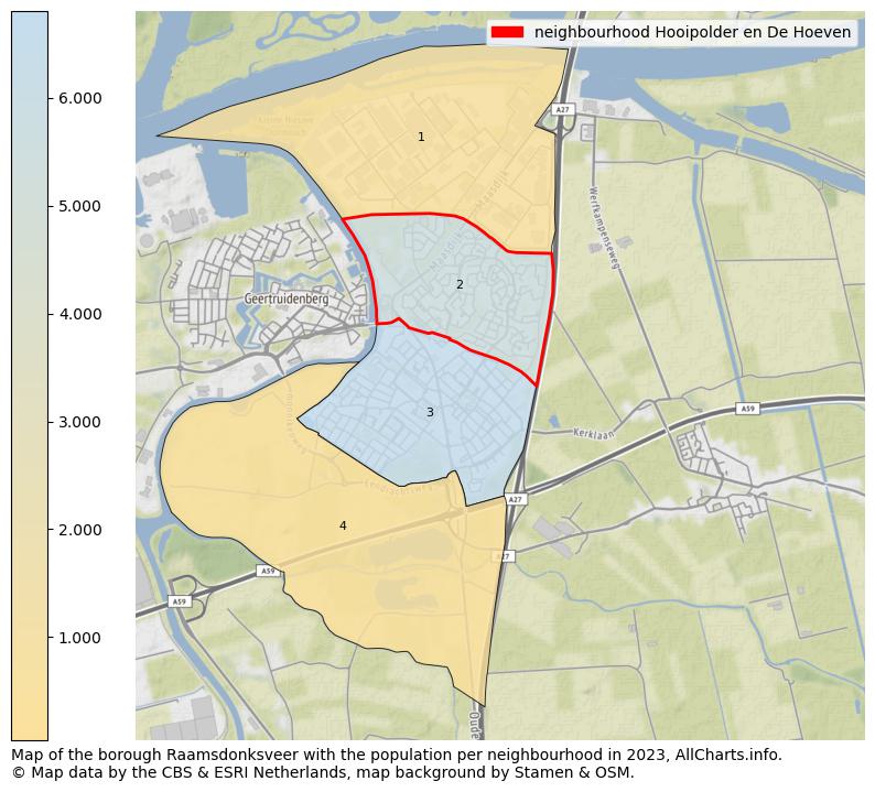 Map of the borough Raamsdonksveer with the population per neighbourhood in 2021. This page shows a lot of information about residents (such as the distribution by age groups, family composition, gender, native or Dutch with an immigration background, ...), homes (numbers, types, price development, use, type of property, ...) and more (car ownership, energy consumption, ...) based on open data from the Dutch Central Bureau of Statistics and various other sources!