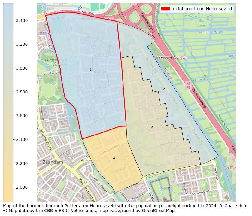 Image of the neighbourhood Hoornseveld at the map. This image is used as introduction to this page. This page shows a lot of information about the population in the neighbourhood Hoornseveld (such as the distribution by age groups of the residents, the composition of households, whether inhabitants are natives or Dutch with an immigration background, data about the houses (numbers, types, price development, use, type of property, ...) and more (car ownership, energy consumption, ...) based on open data from the Dutch Central Bureau of Statistics and various other sources!