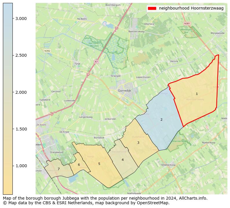 Image of the neighbourhood Hoornsterzwaag at the map. This image is used as introduction to this page. This page shows a lot of information about the population in the neighbourhood Hoornsterzwaag (such as the distribution by age groups of the residents, the composition of households, whether inhabitants are natives or Dutch with an immigration background, data about the houses (numbers, types, price development, use, type of property, ...) and more (car ownership, energy consumption, ...) based on open data from the Dutch Central Bureau of Statistics and various other sources!